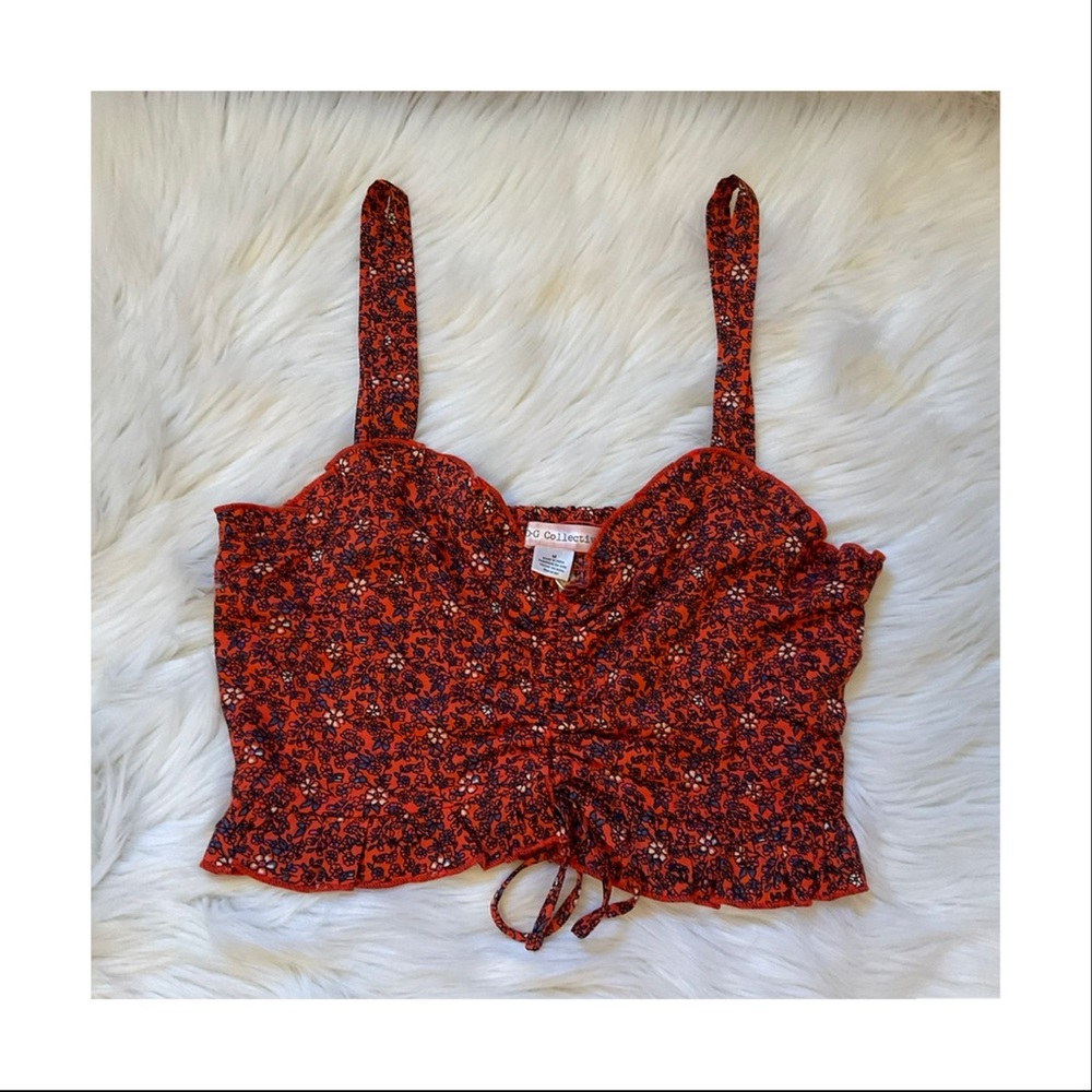 BOG Collective Crop Top - NWT - Size Medium - Floral Pattern